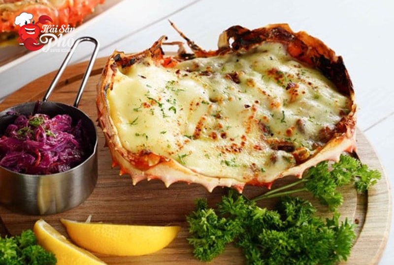 Cua hoàng đế bỏ lò phô mai là món ngon từ cua hoàng đế được nhiều người ưa thích