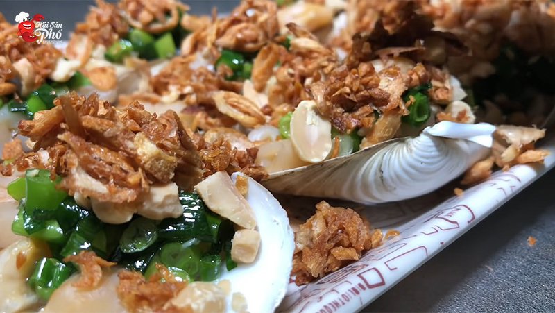 Ốc vòi voi nướng mỡ hành hấp dẫn với hương vị ngọt thanh