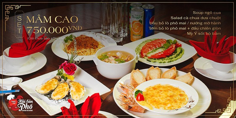 "Set Mân Cao"  với những món ngon hấp dẫn