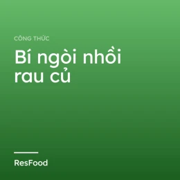 Bí ngòi nhồi rau củ