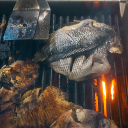 Cá rô phi nướng sả ớt