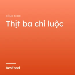 Thịt ba chỉ luộc