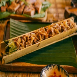 Thịt nướng ống tre