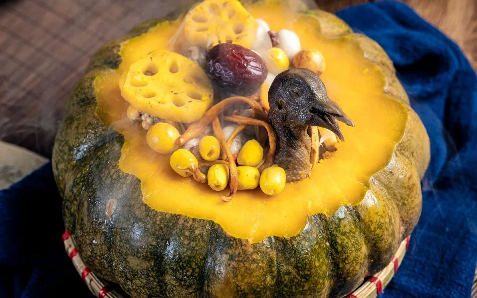 b&iacute; đỏ nhồi hấp