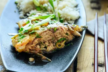 Cá nướng kiểu Á ăn cơm