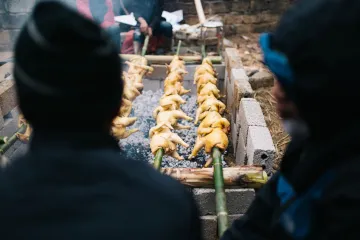 Gà nướng than hồng
