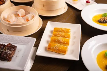 Dim sum bày đĩa sang trọng