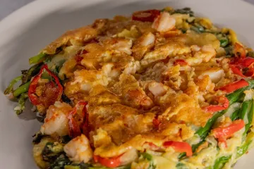 Bánh xèo hải sản Hàn