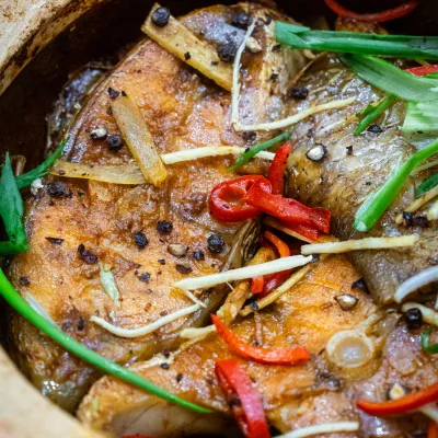 Cá chép kho riềng