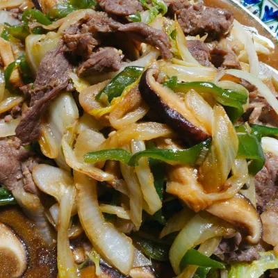 Măng xào thịt bò