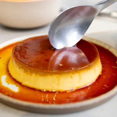 Bánh flan bí đỏ
