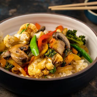 Bông cải xào tiêu xanh