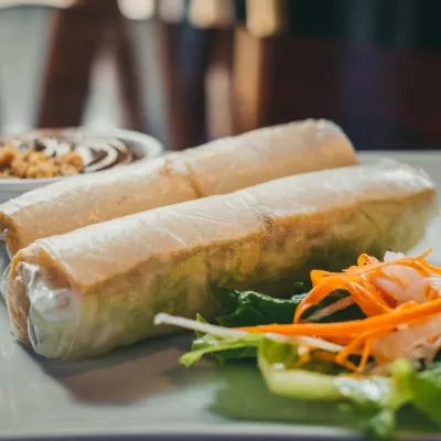 Gỏi cuốn ngũ sắc chay
