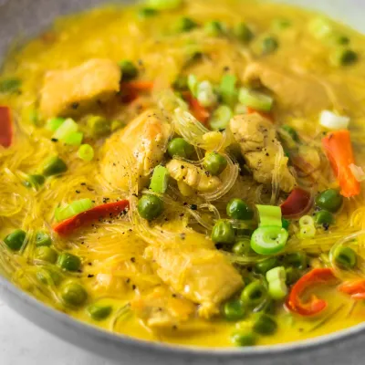 Miến nấu lòng gà