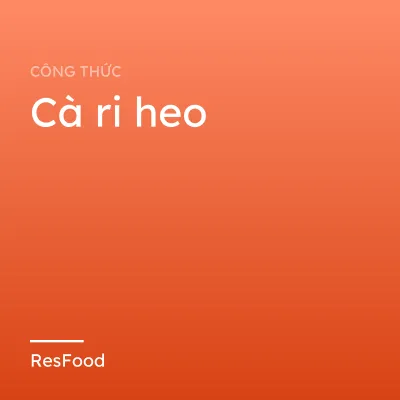 Cà ri heo
