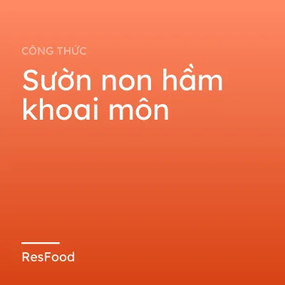 Sườn non hầm khoai môn