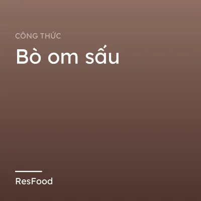 Bò om sấu