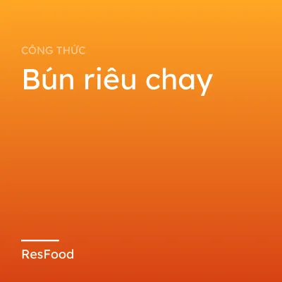 Bún riêu chay