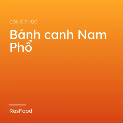 Bánh canh Nam Phổ