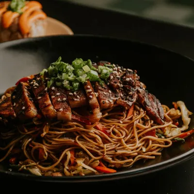 Bún gà nướng