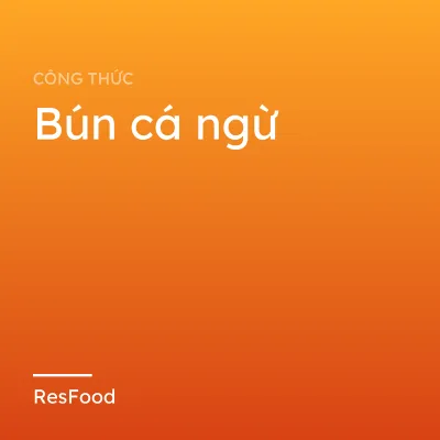 Bún cá ngừ