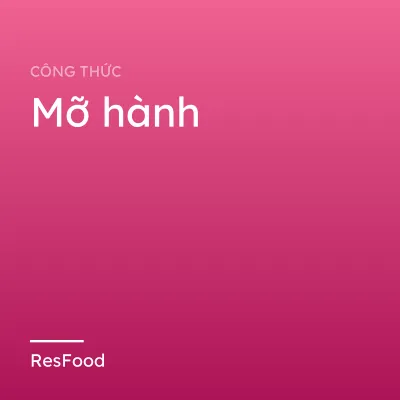 Mỡ hành