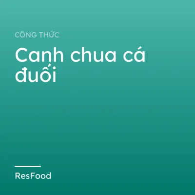 Canh chua cá đuối