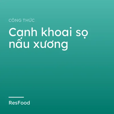 Canh khoai sọ nấu xương