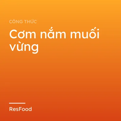 Cơm nắm muối vừng