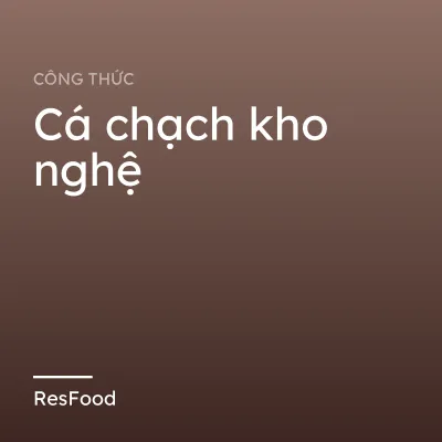 Cá chạch kho nghệ