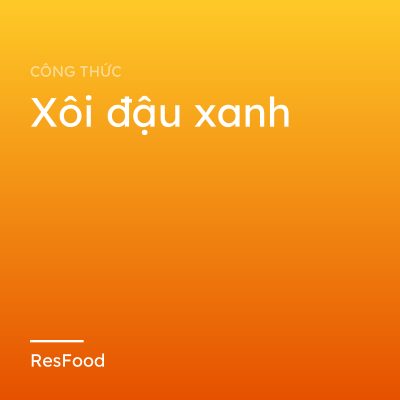 Xôi đậu xanh