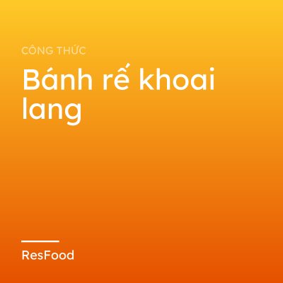Bánh rế khoai lang
